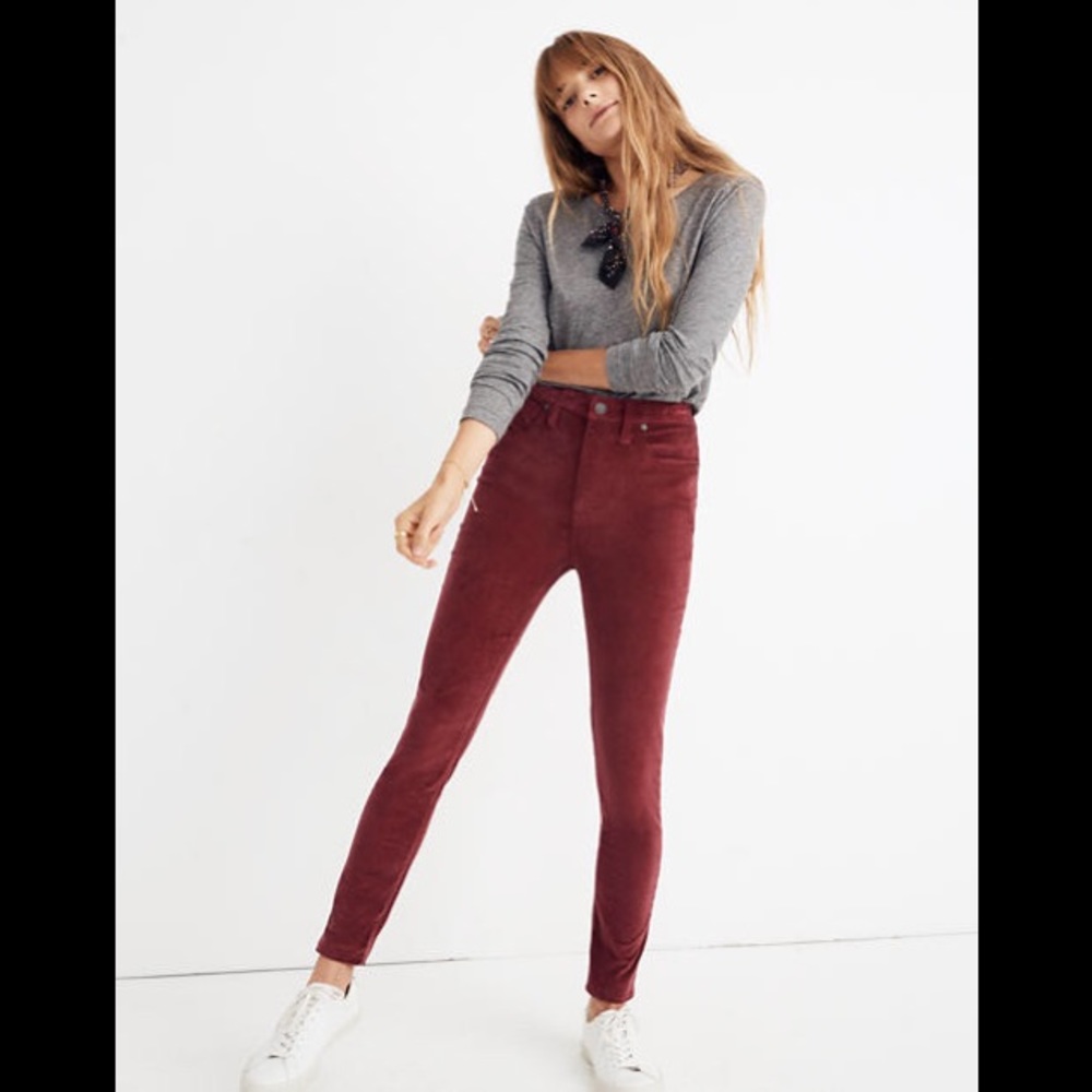 Madewell 10" High-Rise Skinny Jeans Velvet Edition - Picture 2 of 7